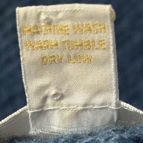 VINTAGE 90’s Chapel Hill Sweater Blue Acrylic Pullover Crew Neck - Picture 8 of 8